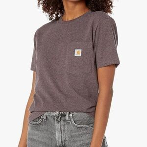 Carhartt womens Loose Fit Heavyweight Short-Sleeve Pocket T-Shirt